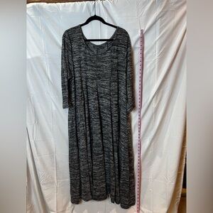 Plus Size Long Space Dye Dress 2X